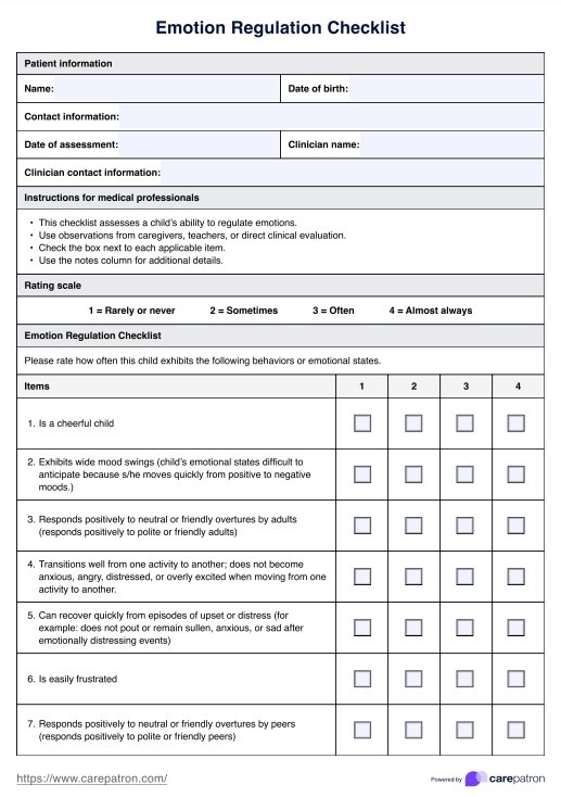 Improve your emotional health with emotion regulation checklist quick tips
